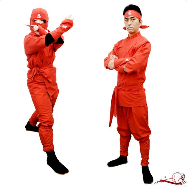 Men's Ninja Costume | Black/Red