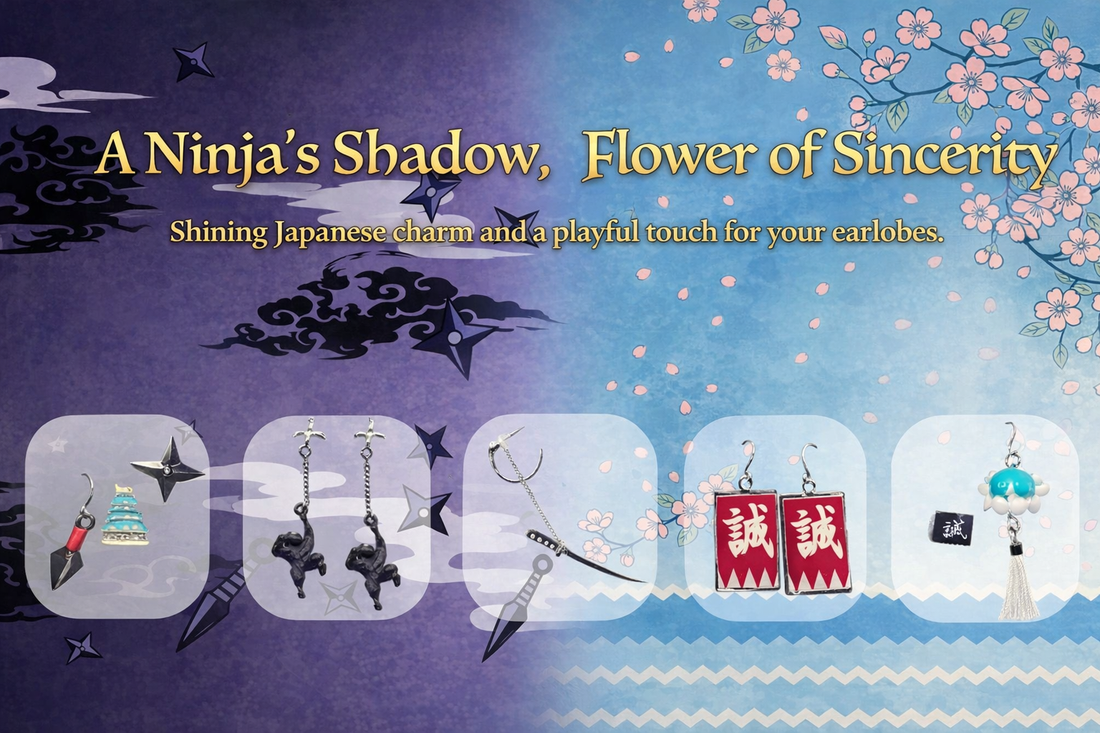 The Spirit of Japan, Worn Close: Discover Our Samurai & Ninja Earrings Collection