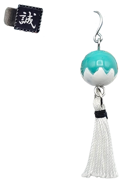 Makoto Collection Earrings – Katana, Shinsengumi Flag & Dandara Tassel Ear Cuff | Japanese Samurai аксессories | Shinobiya Original