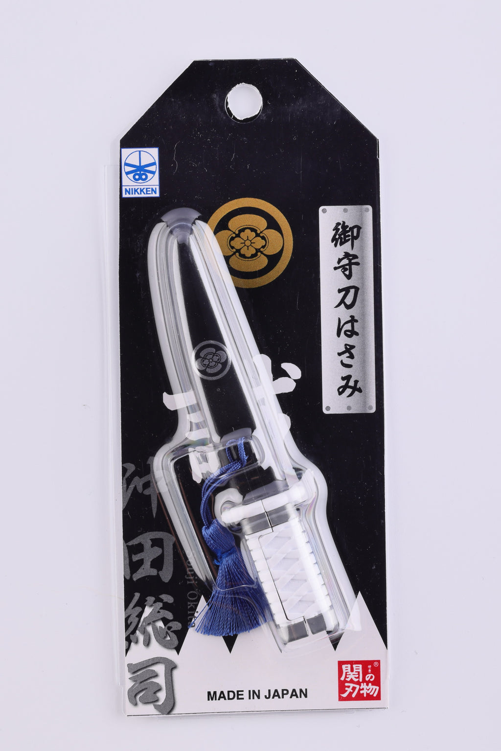 Nikken Omamori Samurai Scissors Set – Japanese Mini Katana Style (3 Models: Tokugawa Ieyasu, Okita Soji, Hijikata Toshizo)