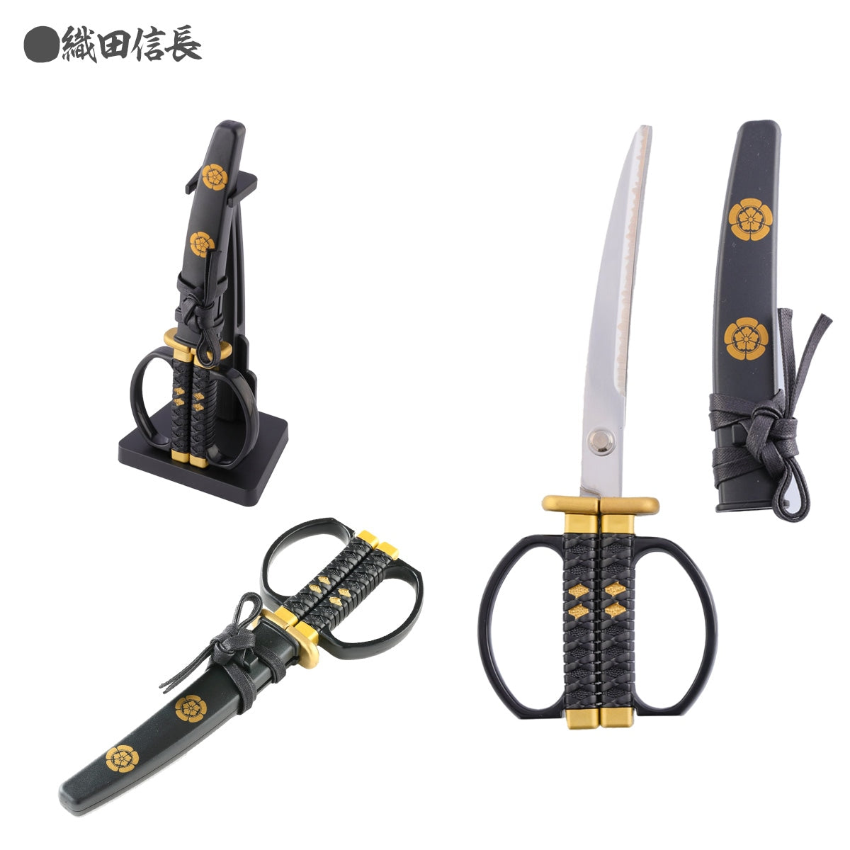 Japanese Sword Scissors - Sengoku Warlords Edition (Four models: Oda Nobunaga / Tokugawa Ieyasu / Sanada Yukimura / Date Masamune)