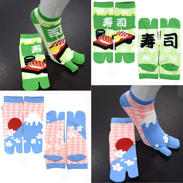 Shinobiya Original Tabi Socks: Japanese Split-Toe Socks – Traditional Design Collection (13 Patterns) – Unisex