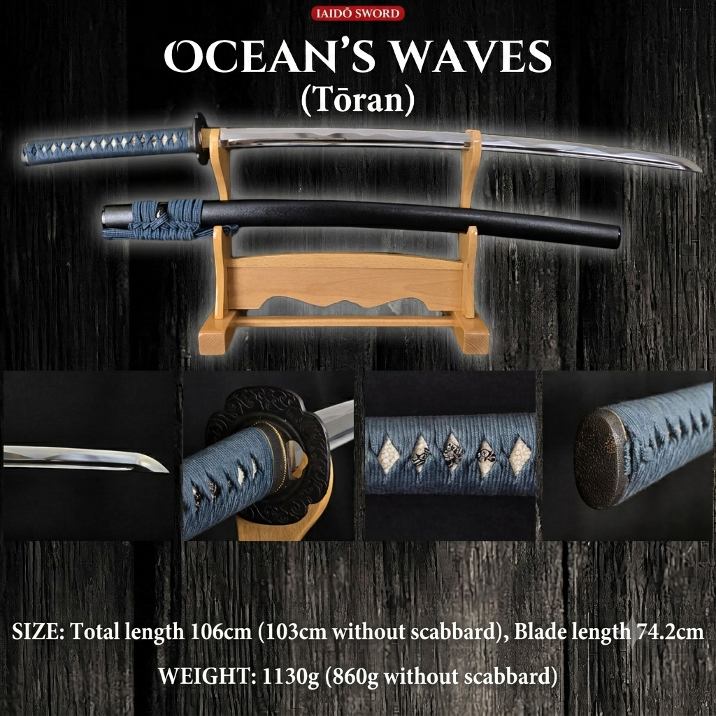 Tōran Midareba Iaito Sword – 2.45 Shaku | Authentic MinoSaka Series | Made in Japan
