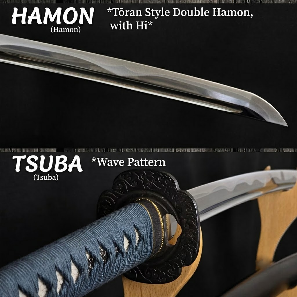 Tōran Midareba Iaito Sword – 2.45 Shaku | Authentic MinoSaka Series | Made in Japan