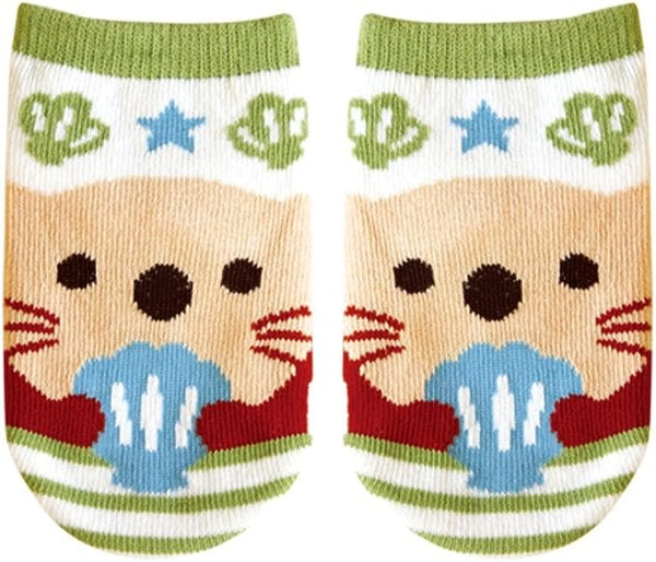 Japanese Baby Tabi Socks: Hamster