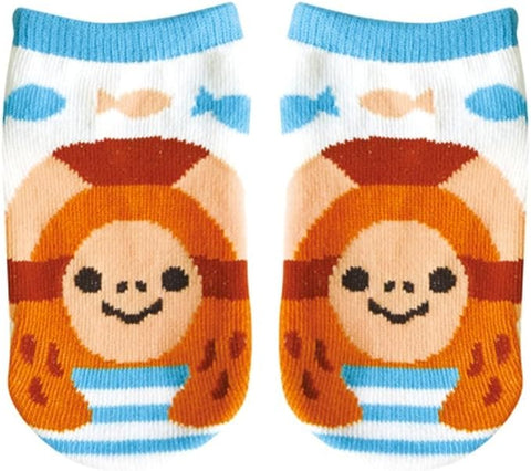 Japanese Baby Tabi Socks:  Sea Turtle