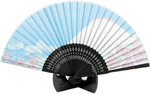 Luxury Silk Fan Sakura Fuji CLEARANCE USA
