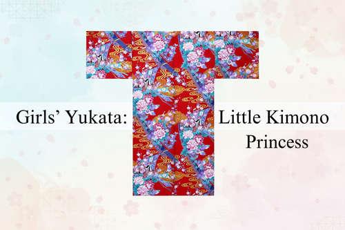 Girls’ Japanese Yukata – Little Kimono Princess