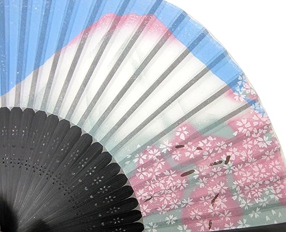 Luxury Silk Fan Sakura Fuji CLEARANCE USA