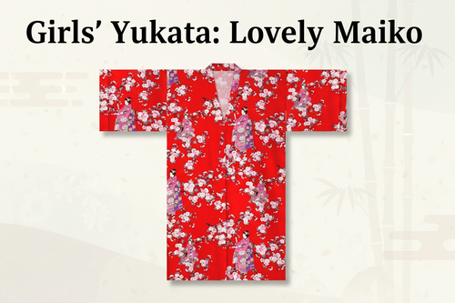 Girls’ Japanese Yukata – Lovely Maiko