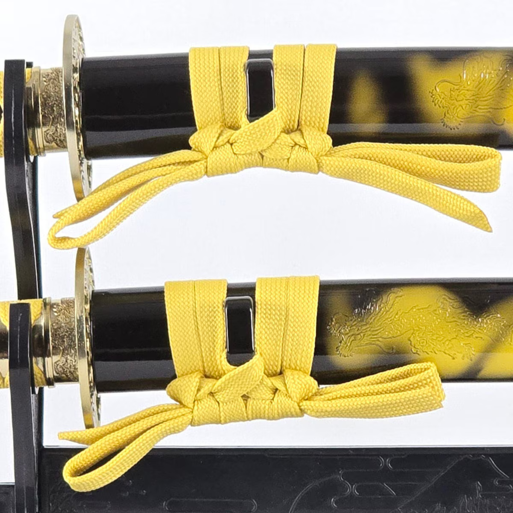 Mini Samurai Sword Display Set with Dragon-Engraved Blades and Stand (4 colours available - Free shipping)
