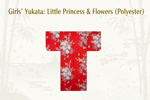Girls’ Japanese Yukata – Little Princess & Flowers