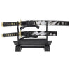 Mini Samurai Sword Display Set with Dragon-Engraved Blades and Stand (4 colours available - Free shipping)
