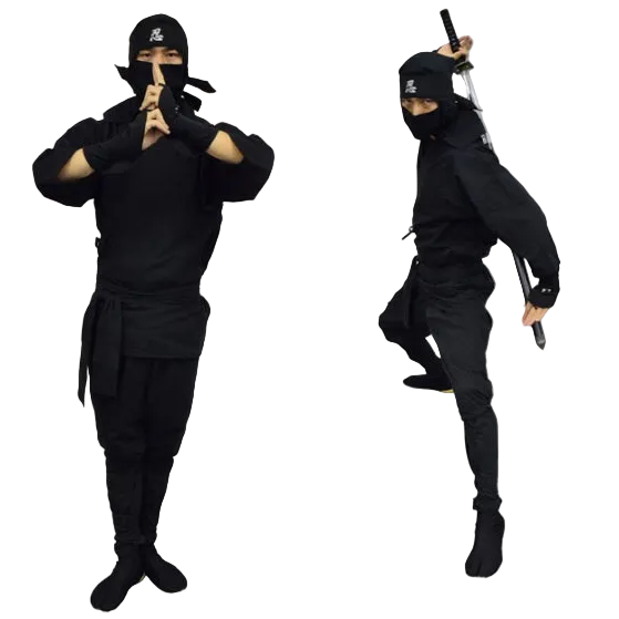 Ninja Suit Set (for Adult)・Black