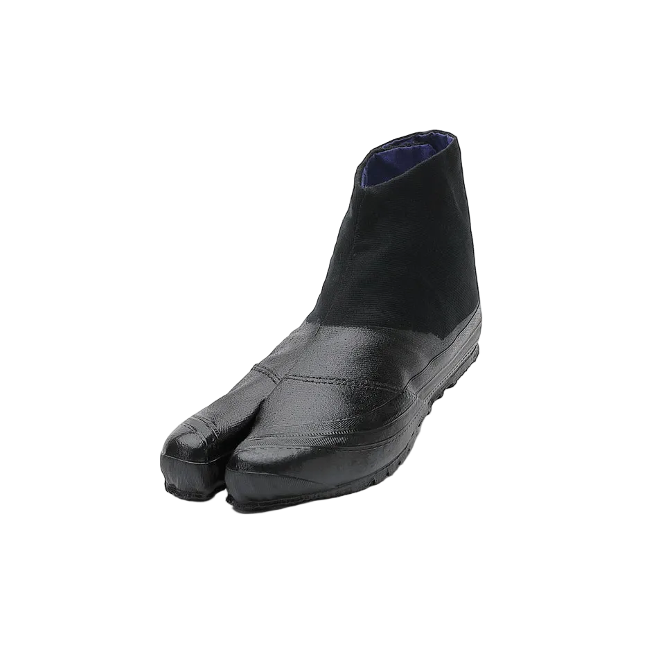Marugo Jitsuyou Low Top Tabi Shoes 3 Clips All Black (Work Shoes