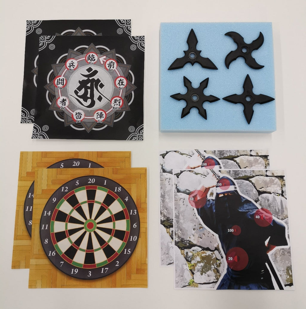 Samurai & Ninja Party Set! Ninja target pack + Kabuto Helmet