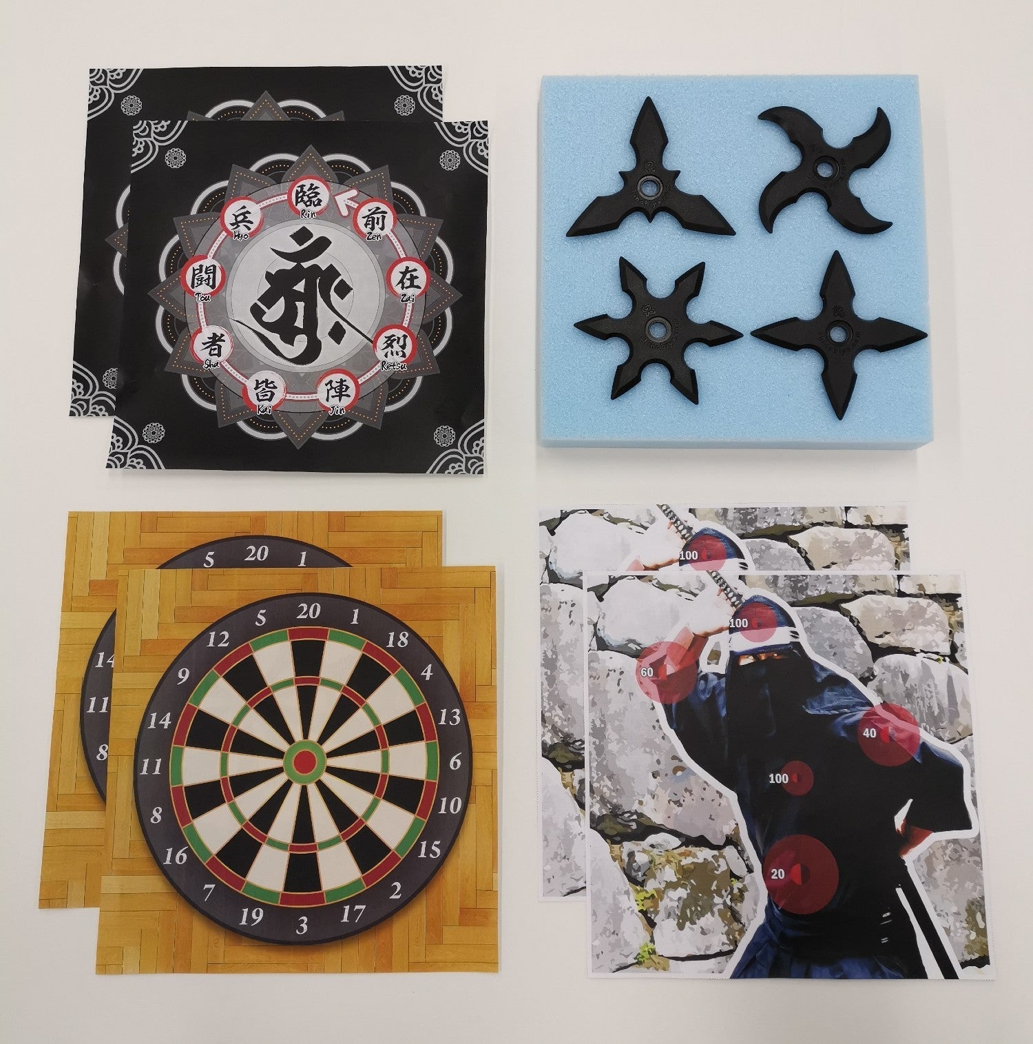 Samurai & Ninja Party Set! Ninja target pack + Kabuto Helmet
