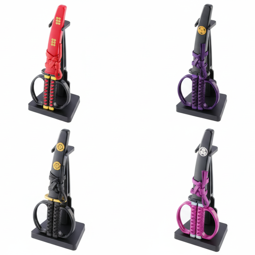 Japanese Sword Scissors - Sengoku Warlords Edition (Four models: Oda Nobunaga / Tokugawa Ieyasu / Sanada Yukimura / Date Masamune)