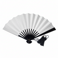Tessen (Iron Hand Fan): Big White (11.8")