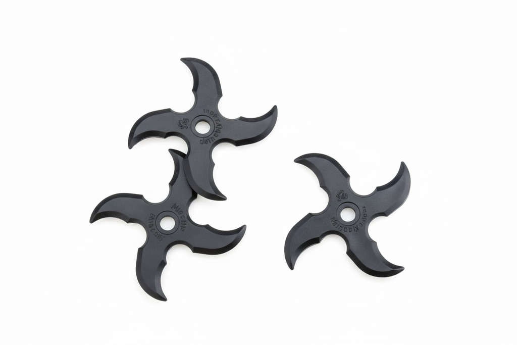 Rubber Shuriken: Manji (5pcs or 10pcs) (USA free shipping)