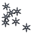 Rubber Shuriken: Roppo (5pcs or 10pcs) (USA Free shipping)