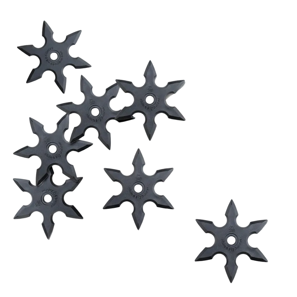 Rubber Shuriken: Roppo (5pcs or 10pcs) (USA Free shipping)