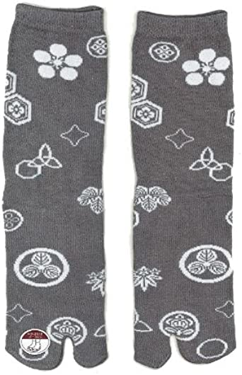 Japanese Ninja Tabi Socks: Crest (grey) OUTLET SALE USA