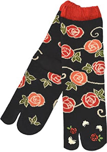 Japanese Tabi Socks Design Tsumasaki Bara OUTLET SALE USA