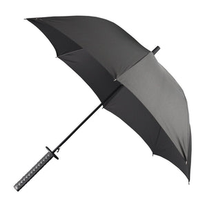 Katana Regenschirm mit schwarzem Griff