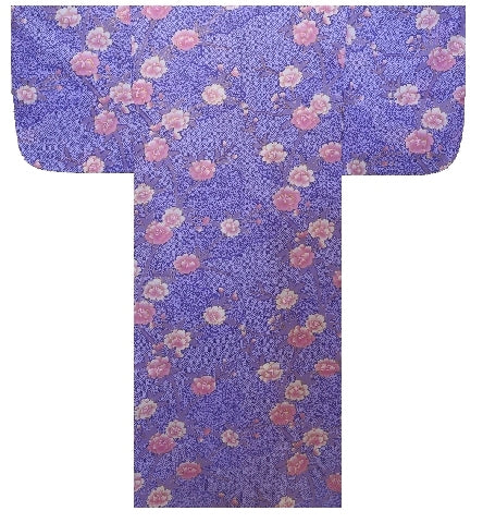 Women's Yukata: Sakura Cloud Pattern