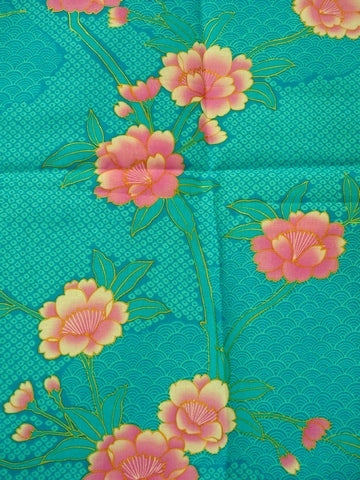 Women's Yukata: Sakura Cloud Pattern