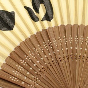 Silk Hand Fan: Maeda Keiji