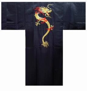 Men's Kimono: Flare Dragon (Cotton) (Embroidered)