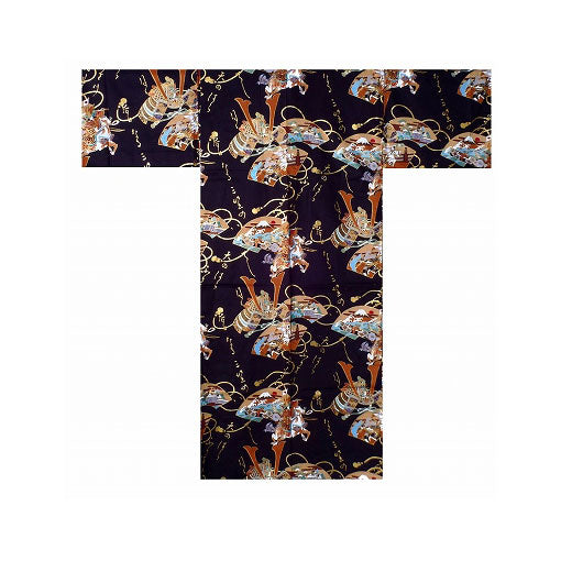 Boys' Yukata: Samurai Warrior (Cotton Satin)