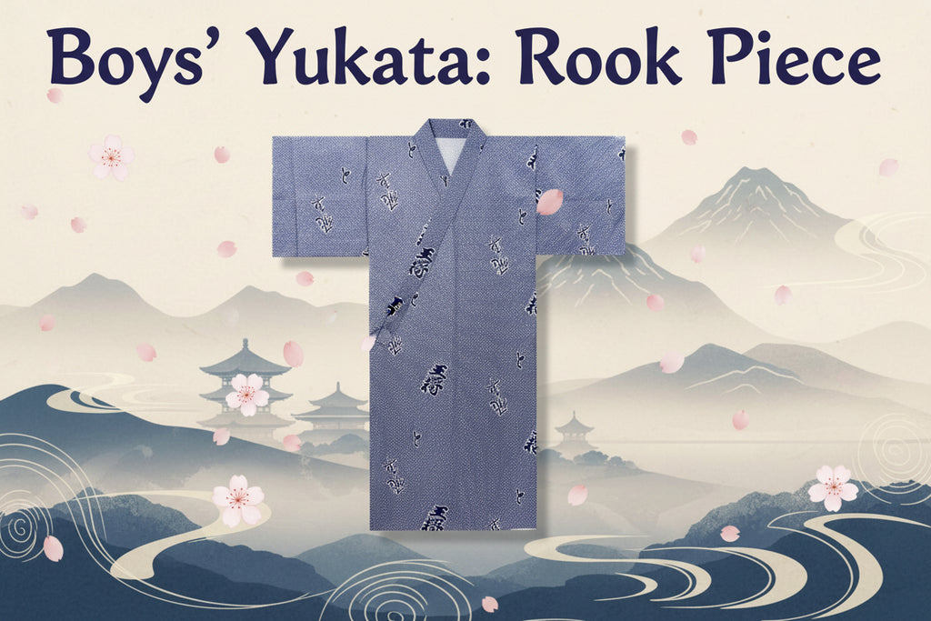 Boys' Yukata: Rook Piece