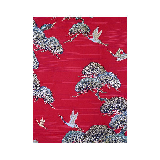 Women's Yukata: Pine & Crane