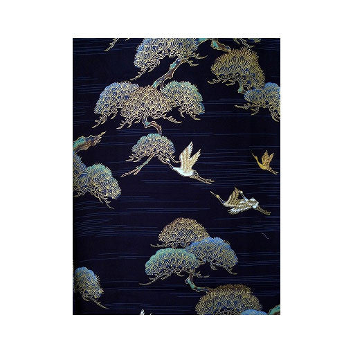 Women's Yukata: Pine & Crane