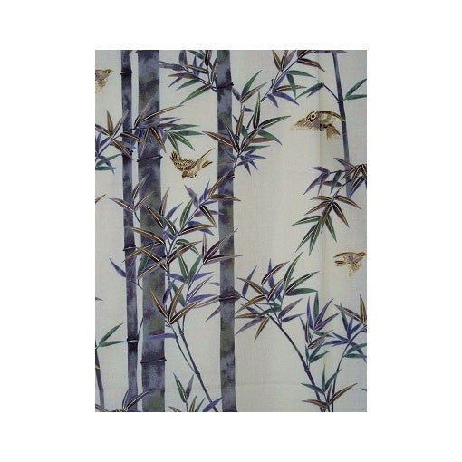 Men's Yukata: Bamboo & Sparrow