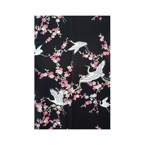 Women's Kimono: Plum & Crane (Polyester)