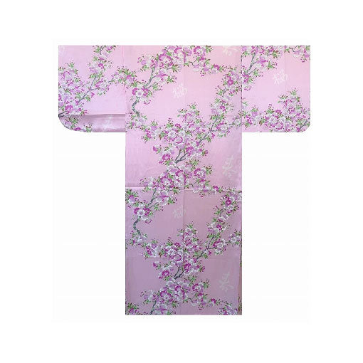 Girls' Yukata: Cherry Blossoms in Spring (Polyester)