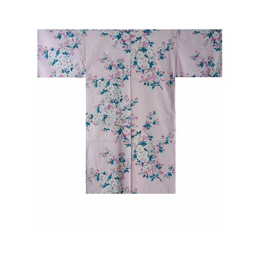 Yukata para mujer: flores de cerezo blancas