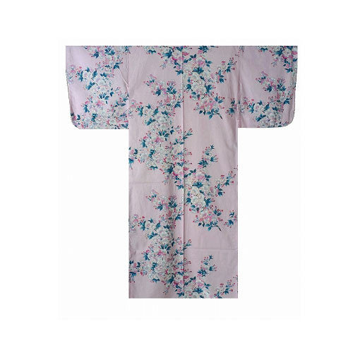 Yukata para mujer: flores de cerezo blancas