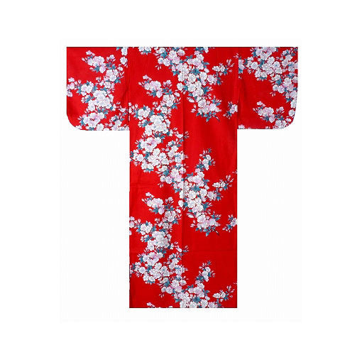 Yukata para mujer: flores de cerezo blancas