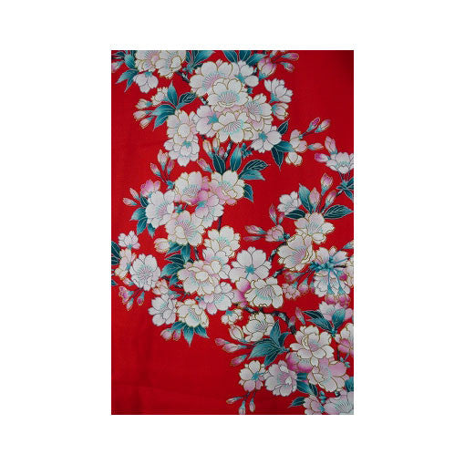 Yukata para mujer: flores de cerezo blancas