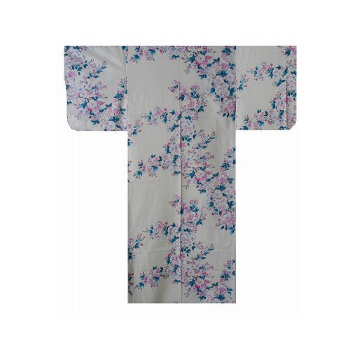 Yukata para mujer: flores de cerezo blancas