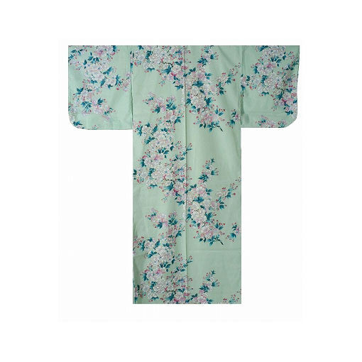 Yukata para mujer: flores de cerezo blancas
