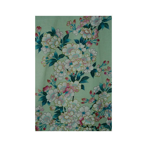 Yukata para mujer: flores de cerezo blancas