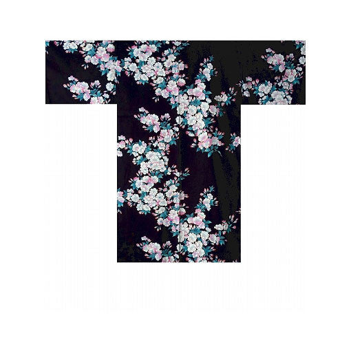 Yukata para mujer: flores de cerezo blancas