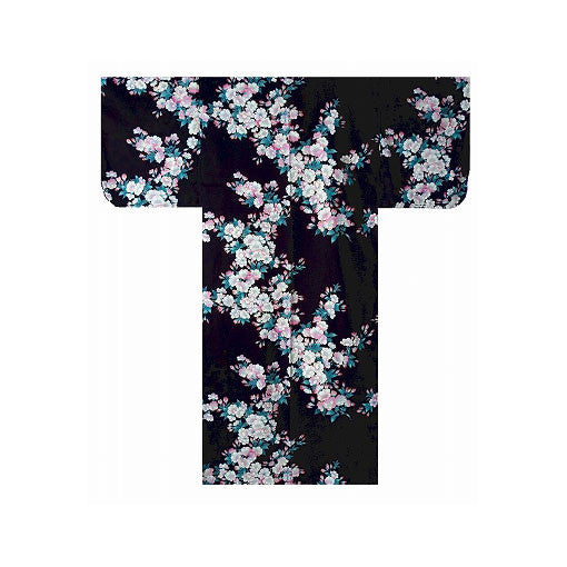 Yukata para mujer: flores de cerezo blancas