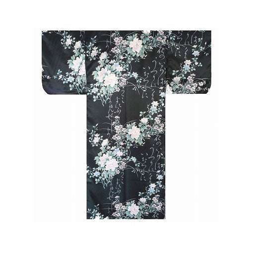 Kimono de mujer: poesía y flores (poliéster)